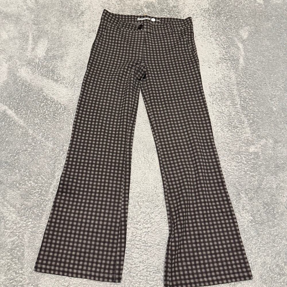 Betabrand Dress Pants Womens Small Petite Yoga Plaid Bootcut Stretch W0104